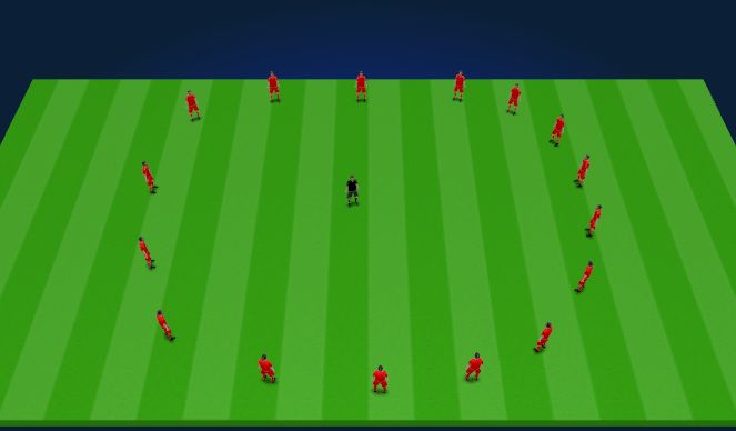 Football/Soccer Session Plan Drill (Colour): Dynamic Stretch