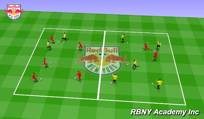 Football/Soccer Session Plan Drill (Colour): Introduction