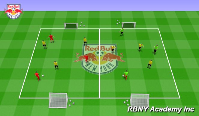 Football/Soccer Session Plan Drill (Colour): Match (Tournament Style)