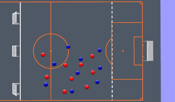 Football/Soccer Session Plan Drill (Colour): Animation 2
