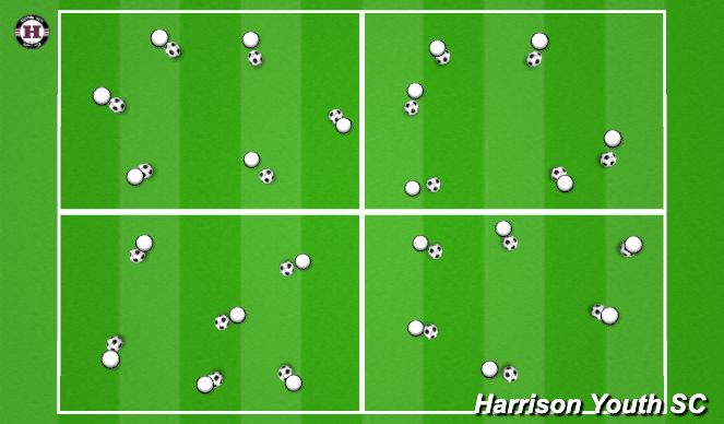 Football/Soccer Session Plan Drill (Colour): Ball Mastery 