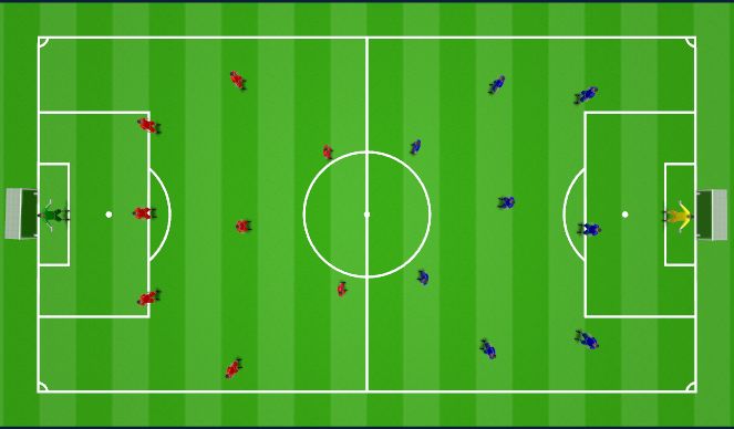 Football/Soccer Session Plan Drill (Colour): Screen 4 9 v 9 game