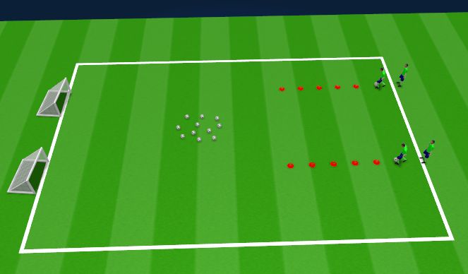 Football/Soccer Session Plan Drill (Colour): Warm-up