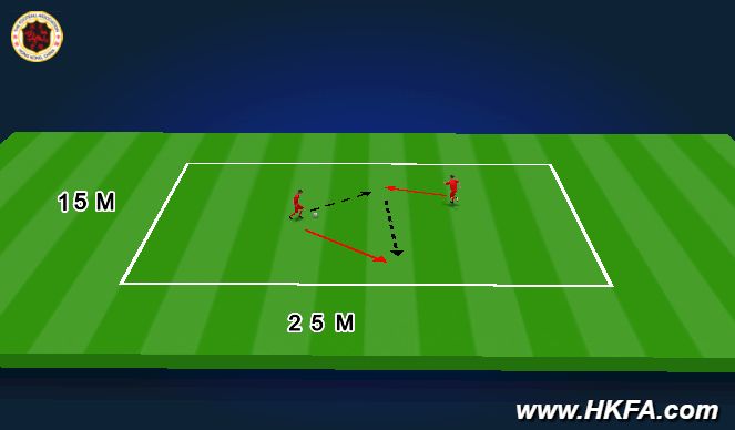 Football/Soccer Session Plan Drill (Colour): warm up