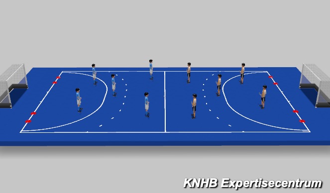 Hockey Session Plan Drill (Colour): Screen 1