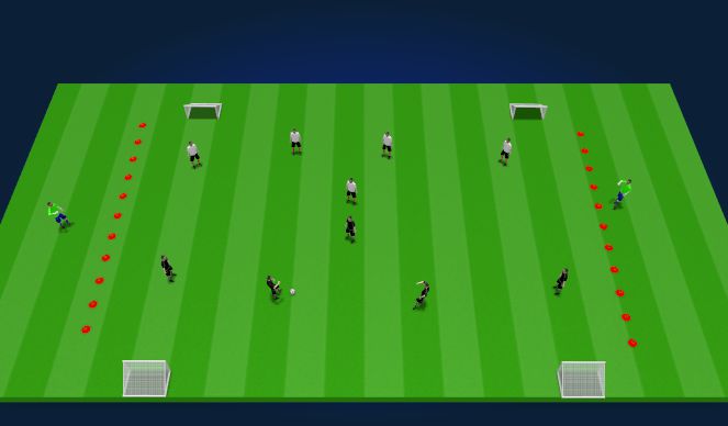 Football/Soccer Session Plan Drill (Colour): Animation 1