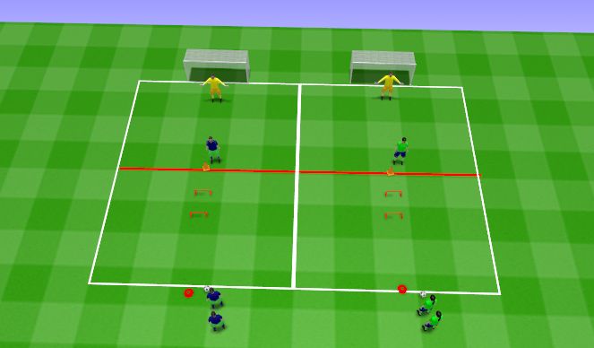 Football/Soccer Session Plan Drill (Colour): Saltos de vallas y Finalización