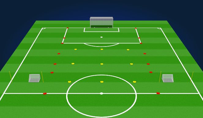 Football/Soccer Session Plan Drill (Colour): Set-Up