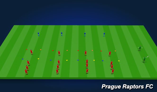 Football/Soccer Session Plan Drill (Colour): Reaction Box 