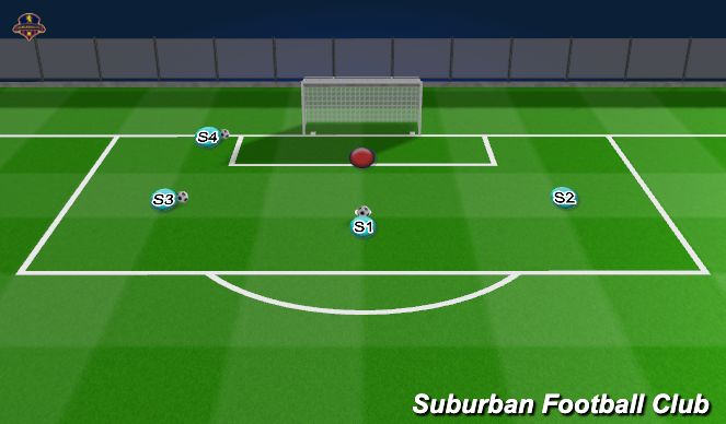 Football/Soccer Session Plan Drill (Colour): Activity (Constant) - Lat Footwork Over 3 Distances