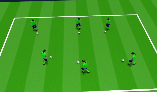Football/Soccer Session Plan Drill (Colour): Warm-Up:  Ball Mastery