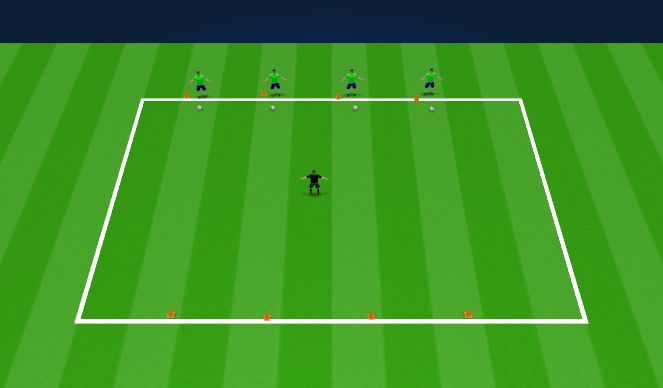 Football/Soccer Session Plan Drill (Colour): Warm up