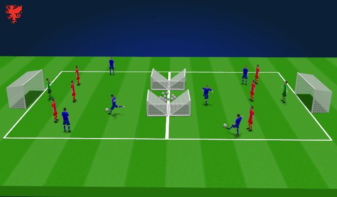 Football/Soccer Session Plan Drill (Colour): Screen 1