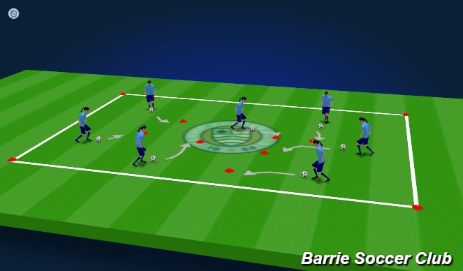Football/Soccer Session Plan Drill (Colour): Activity #1