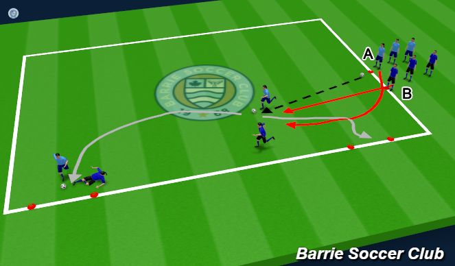 Football/Soccer Session Plan Drill (Colour): Activity #3
