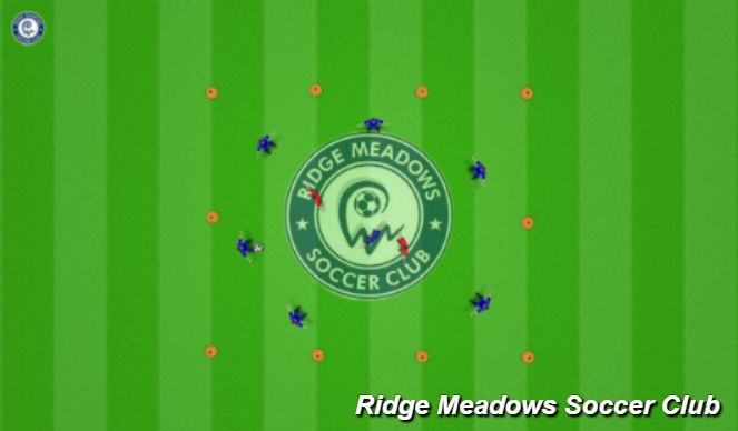 Football/Soccer Session Plan Drill (Colour): Pre Session Activity