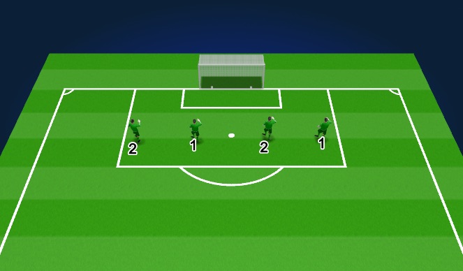 Football/Soccer Session Plan Drill (Colour): Passing 