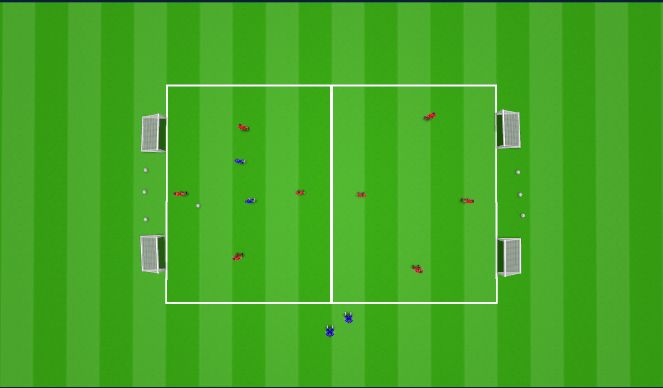 Football/Soccer Session Plan Drill (Colour): Press to Win or Disrupt