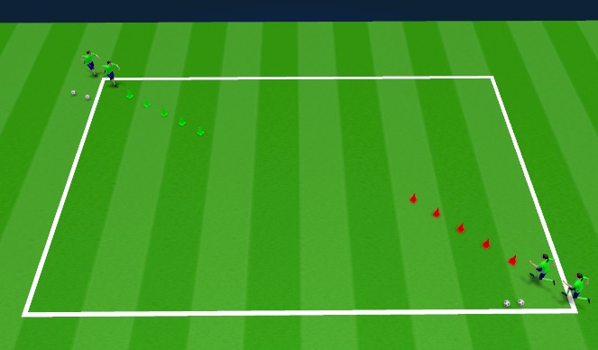 Football/Soccer Session Plan Drill (Colour): Warm-up