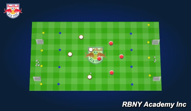 Football/Soccer Session Plan Drill (Colour): Conditioned Game