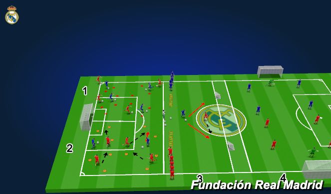Football/Soccer Session Plan Drill (Colour): Pantalla 1
