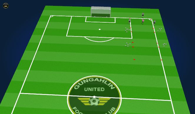 Football/Soccer Session Plan Drill (Colour): Pressure squares