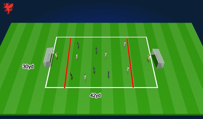 Football/Soccer Session Plan Drill (Colour): SSG
