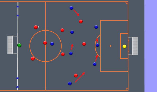 Football/Soccer Session Plan Drill (Colour): Screen 1
