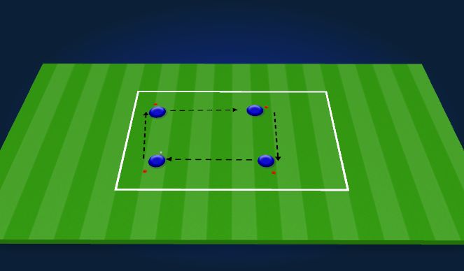 Football/Soccer Session Plan Drill (Colour): Passing