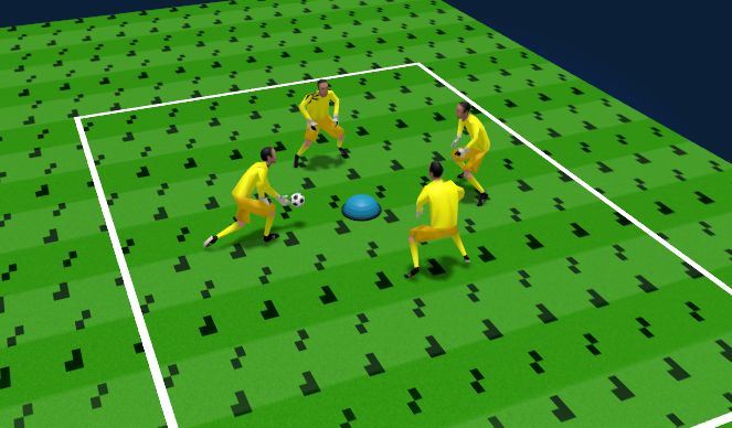 Fútbol Ejercicio del Plan de Sesiones (Color): Warm Up