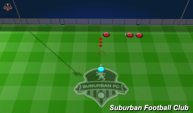 Football/Soccer Session Plan Drill (Colour): Activity - Intro to Smother Technique