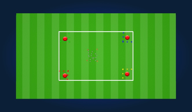 Football/Soccer Session Plan Drill (Colour): Variant for U5