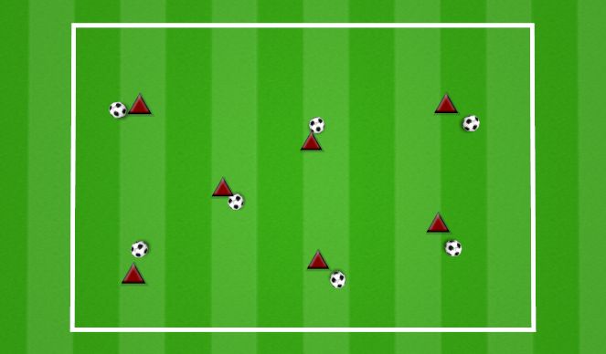 Football/Soccer Session Plan Drill (Colour): WARM UP: KNOCKOUT