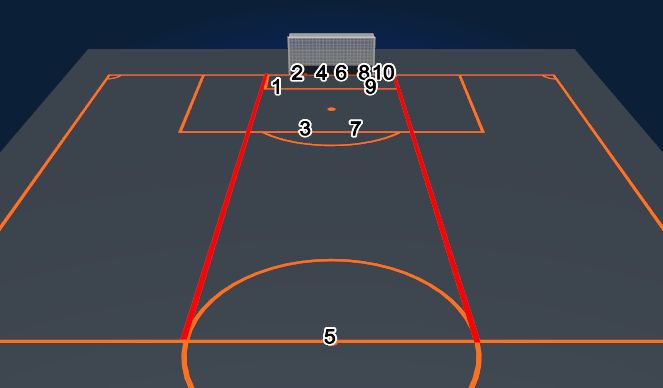 Football/Soccer Session Plan Drill (Colour): Box Shuttle Runs (Half Field)