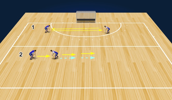 Hockey Session Plan Drill (Colour): Echauffement U7 - U12