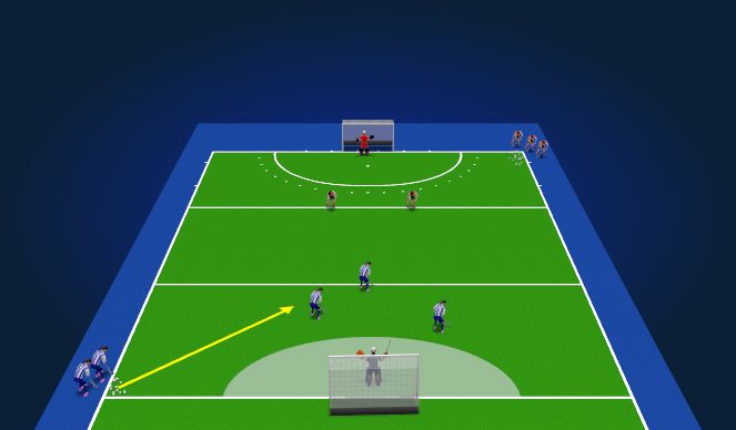 Hockey Session Plan Drill (Colour): Screen 1