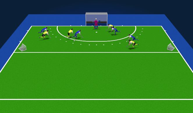 Hockey Ejercicio del Plan de Sesiones (Color): Position - Defence