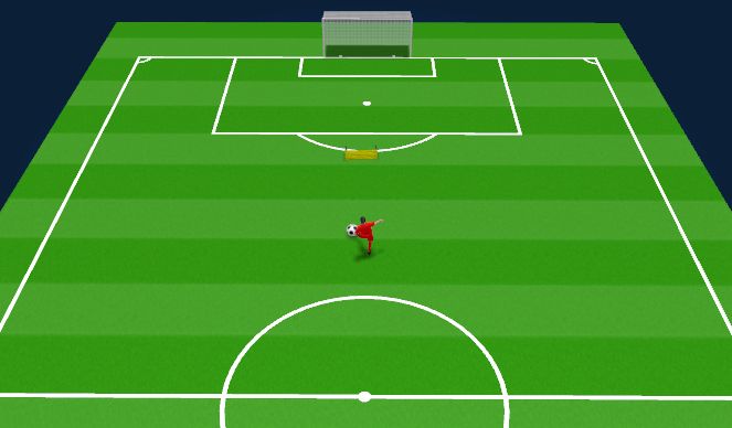 Football/Soccer Session Plan Drill (Colour): Set up