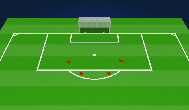 Football/Soccer Session Plan Drill (Colour): layoff/strike 