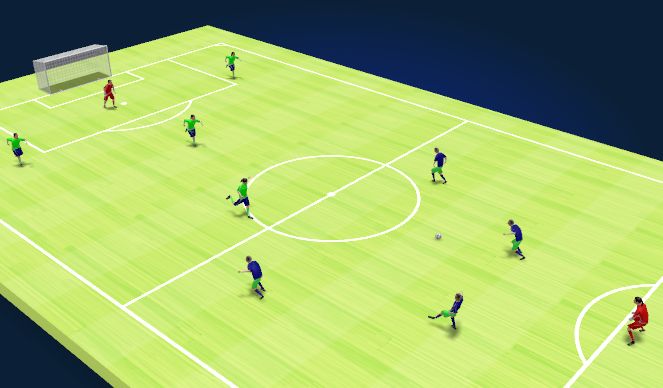 Football/Soccer Session Plan Drill (Colour): Futsal game