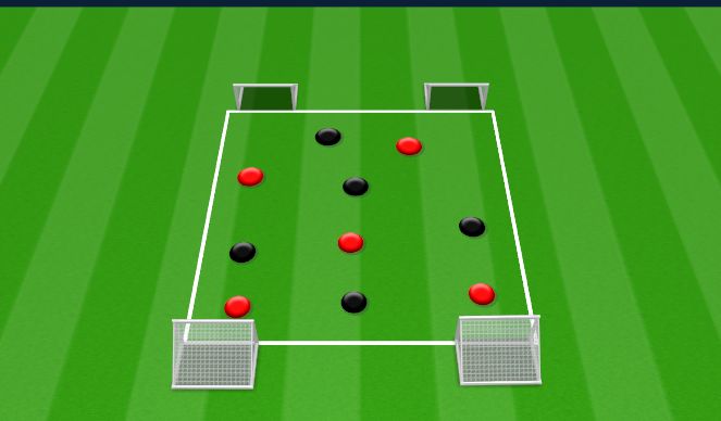 Football/Soccer Session Plan Drill (Colour): POSSESSION