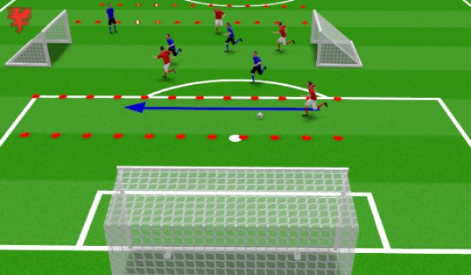 Football/Soccer Session Plan Drill (Colour): Small Sided Game