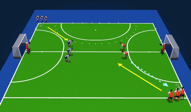 Hockey Session Plan Drill (Colour): Screen 1