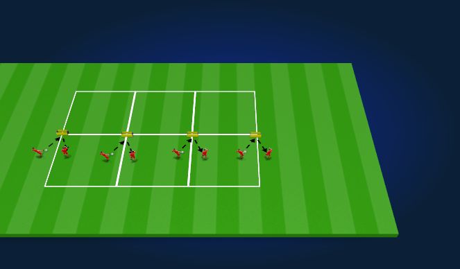 Football/Soccer Session Plan Drill (Colour): Rebound Passing