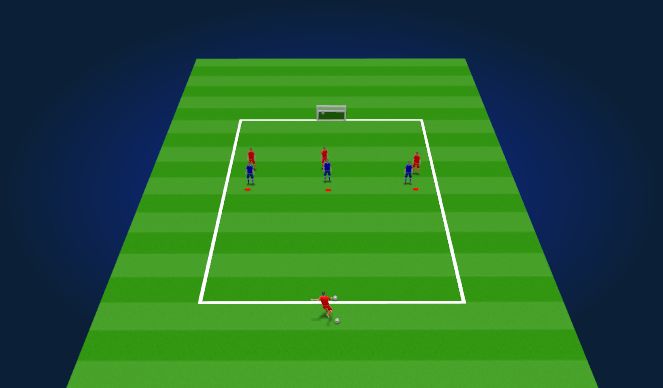 Football/Soccer Session Plan Drill (Colour): Animation 1