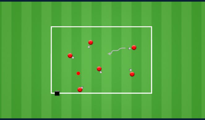 Football/Soccer Session Plan Drill (Colour): Spiderman