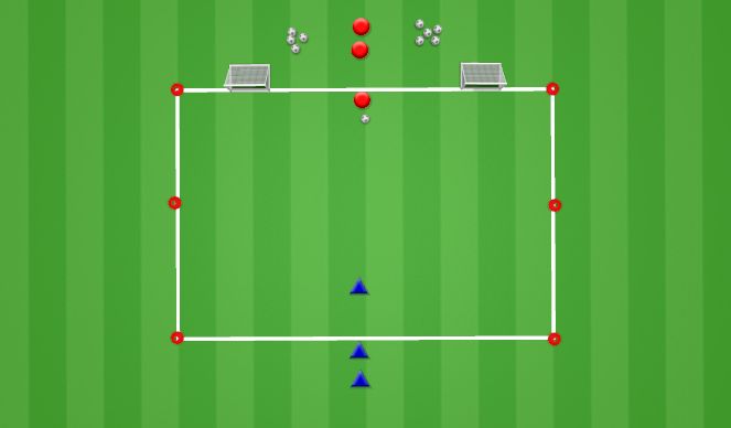 Football/Soccer Session Plan Drill (Colour): 1v1