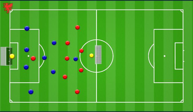 Football/Soccer Session Plan Drill (Colour): Comeback Challenge Game