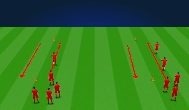 Football/Soccer Session Plan Drill (Colour): WarmUp