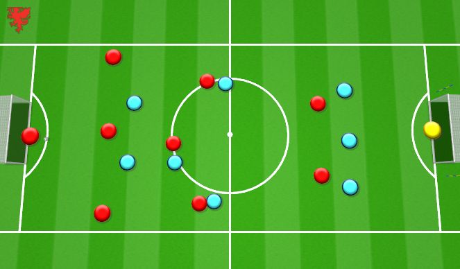 Football/Soccer Session Plan Drill (Colour): Screen 6